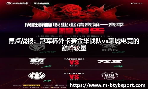 焦点战报：冠军杯外卡赛金华战队vs聊城电竞的巅峰较量